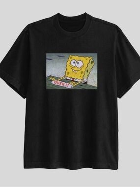 SpongeBob Squarepants Black and Yellow Graphic Tee